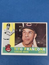 1960 Topps #30 Tito Francona Cleveland Indians BASEBALL Card G8