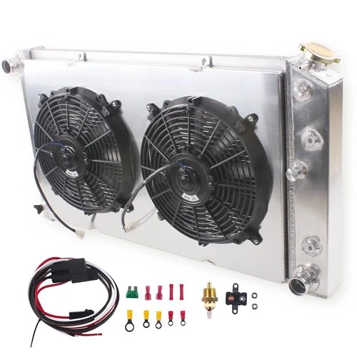 For 1968-1972 Buick Skylark 1971-1989 Electra 3-Row Aluminum Radiator Shroud Fan
