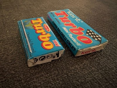 BLUE_Turbo Kent original chewing gums _ series T2 (1990) and F6 series (2007)