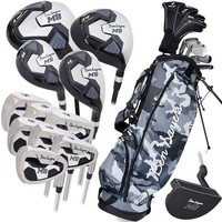Ben Sayers M8 Mens Golf Package Set Cart Bag/Stand Bag Steel Graphite Grey Camo