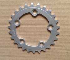 Sakae Roundtech Kettenblatt, 26 Zähne, 74mm Lochkreis, Aluminium, NOS, Japan