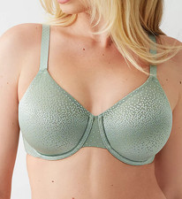 New  70 Wacoal 855303 Back Appeal Smoothing Underwire Bra Iceberg Green 38DDD