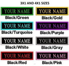 Custom Your Name Tag Embroidered Iron-on Patch DIY Applique Biker, serif2