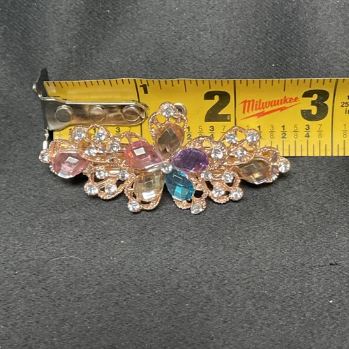 Fermagli per capelli di lusso donna artiglio strass fermagli per capelli copricapo cristallo grande L - Foto 4 di 4