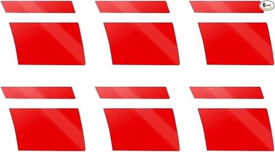 Reflective Waterproof Wheel Rim Decal Stripes, Universal Tire Stick Color: red