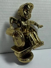 Goodwill Industries Good Willy Mascot 1950’s Brass Rare Trophy Topper? VTG
