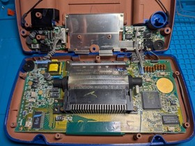 SEGA Game Gear BLUE Console Original, Clean, Good caps, fully working