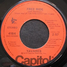 Tavares - Free Ride / In The Eyes Of Love (7") (Very Good Plus (VG+)) - 32558596