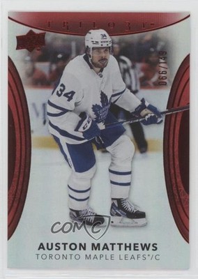 2022-23 Upper Deck Trilogy Red 66/149 Auston Matthews #94 3h1