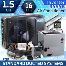 ACiQ 1.5 Ton 16 SEER2 Inverter Central Air Conditioner & 14.5" Coil AC System