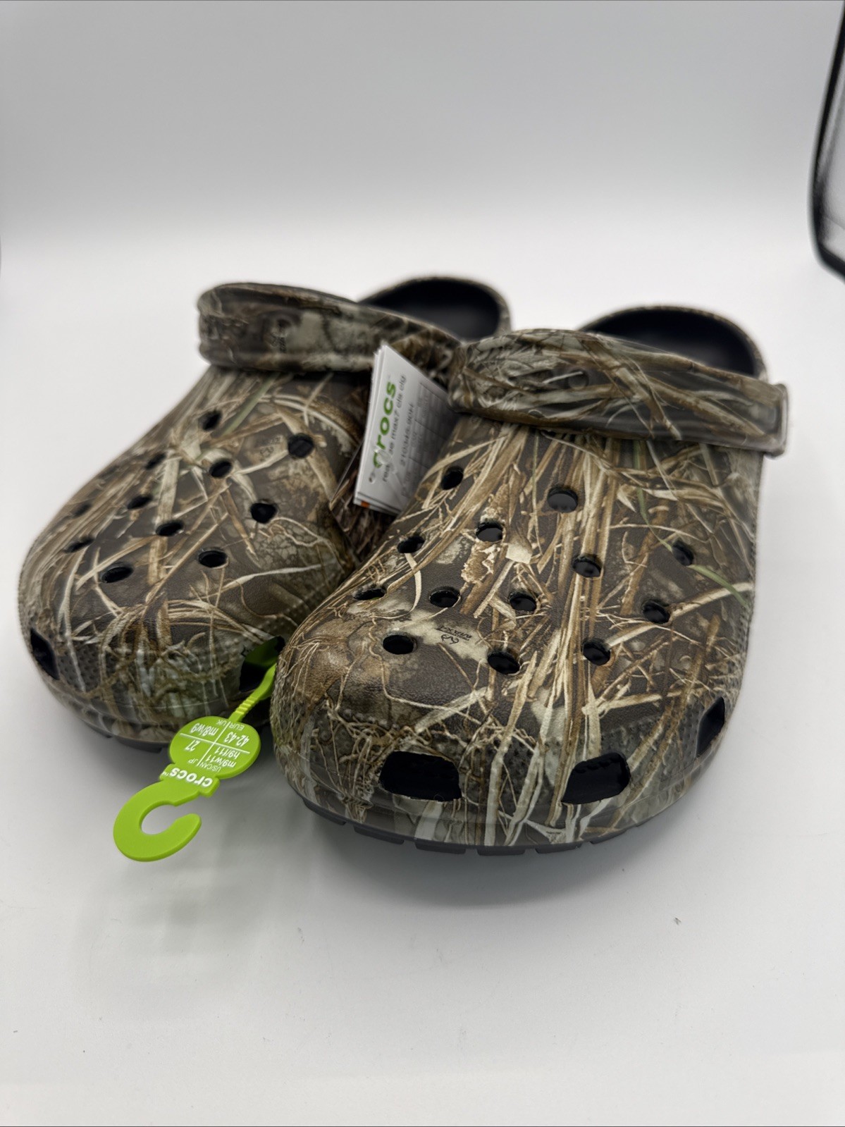 Crocs Realtree Max7 Mens 9 Camouflage Classic Clogs Shoes New In Bag