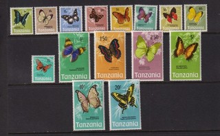 Tanzania 1973 Farfalle come nuove NH cat. $ 34 50