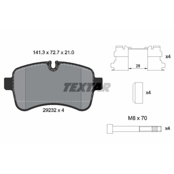 Textar BremsbeläGe Hinten FüR Iveco Daily VI Pritsche/Fahrgestell-image
