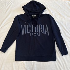 Victoria's Sport by Victoria's Secret Women's Hoodie Sweatshirt Blue Medium