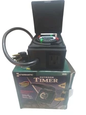 Intermatic 24 Hour Automatic Outdoor Timer 10A 1200W-120V Grounded Plug HB35R