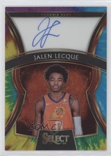 2019-20 Panini Select Rookie Signatures Tie-Dye Prizm 5/25 Jalen Lecque Auto nd3