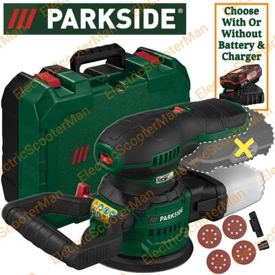 Parkside 20V Cordless Ø125mm Orbital Sander - Optional For 2Ah Battery & Charger