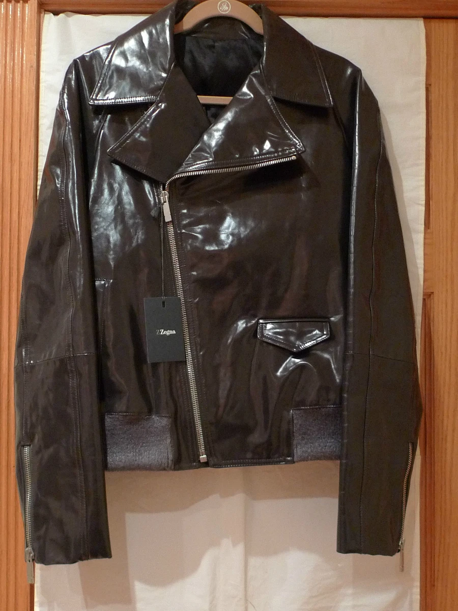 Ermenegildo Zegna ライダースジャケット 50 ラムレザー Ermenegildo Zegna Motorcycle Coats, Jackets & Leather Outer Shell