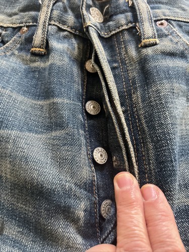 Jeans da uomo doppi rl RRL gamba dritta lavaggio a molla fredda taglia 32x32 nuovi divisi - Foto 5 di 10