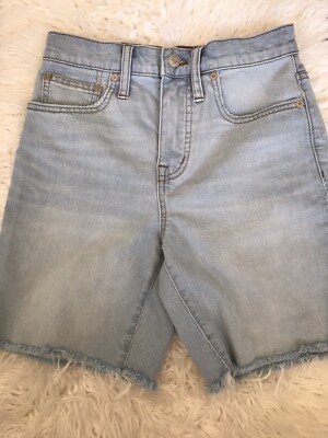 NTW Madewell High-Rise Mid-Length Denim Shorts Size 23 Blue