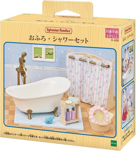 Sylvanian Families Bath Shower Toilet Sets Calico Critters Japan - Picture 10 of 32