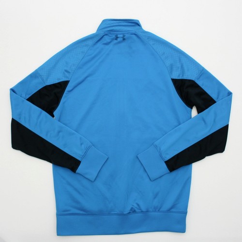 Under Armour Men's Medium Blue Zipper Warm-up Jacket Size EUC Zip-Up Front - Picture 2 of 12