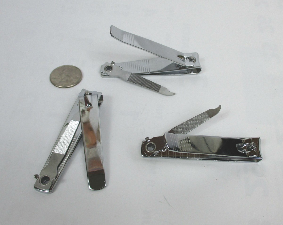 Lot Of 1, 2, 6, 12, 36,72 PC---3.25" Nail Clippers W/ File Manicure, Toe  Nail | eBay