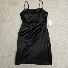 Blashe Los Angeles women's Tulip Bodycon black dress short sleeveless Medium NEW