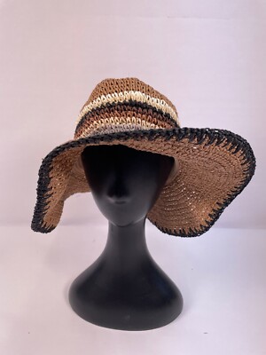 Steve Madden Women's Paper Yarn Sun Hat Natural Color One Size