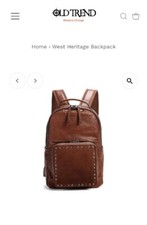 Old Trend Backpack West Heritage Cognac Brown Genuine Leather Eluc $328 Htf