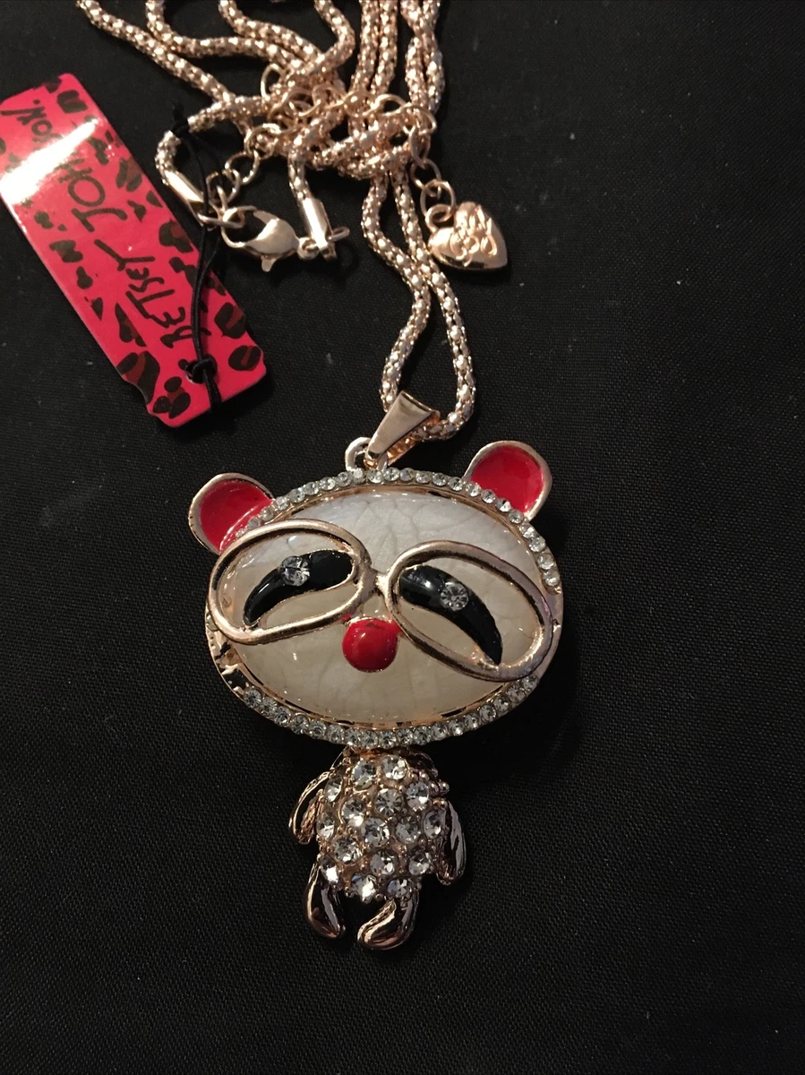 Betsey johnson deals panda necklace