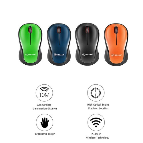 SUNROSE W6200 Wireless 2.4GHz Optical Ergonomic Computer Mouse with USB Receiver - Afbeelding 5 van 9