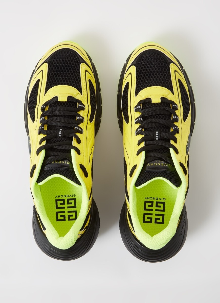 Givenchy TK-MX Runner Sneakers Yellow Neon Green Black Mens Size