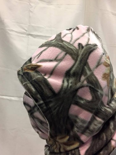 ZooFleece Pink Camo Headgear Balaclava Ski Mask Hood Face Camouflage Snow Hunt - Picture 4 of 8