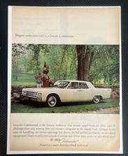 Print Ad 1965 Lincoln Continental Elegant Understatement Family Vacation Car