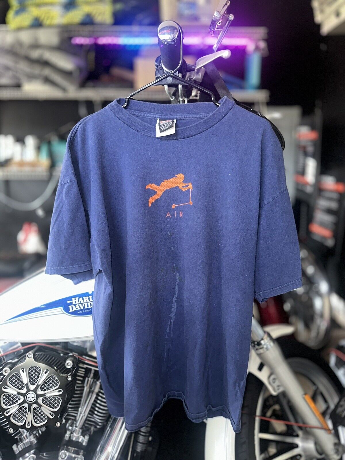 Vintage Nike Air Team Scooter XL Shirt 90s Swoosh Skate Stussy