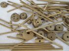 Vintage Lincoln Logs Building Toys Wooden Wheels Connectors Sticks 219 Pc