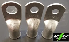 3/0 AWG Cable Lugs Ring Terminals Battery Wire Connectors Pure Copper Tinned 