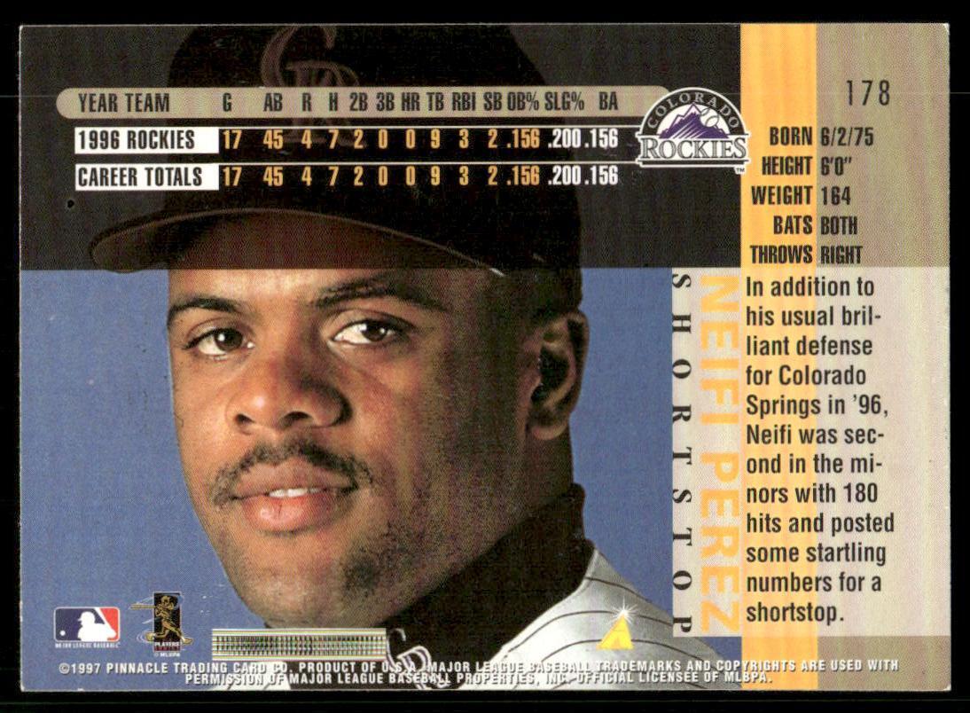 1997 Pinnacle #178 Neifi Perez | eBay