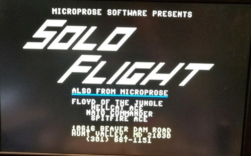 Solo Flight - Commodore 64 - Disk and Documentation - Picture 5 of 7