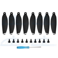8pcs Silver Low-Noise Propellers Foldable Drone Props Blades for DJI Mavic Mini