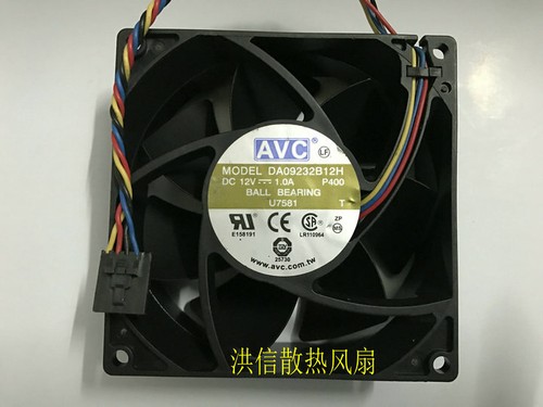 AVC DA09232B12H DC12V 1.0A 9032 4-wire PWM temperature control speed fan - Picture 1 of 5