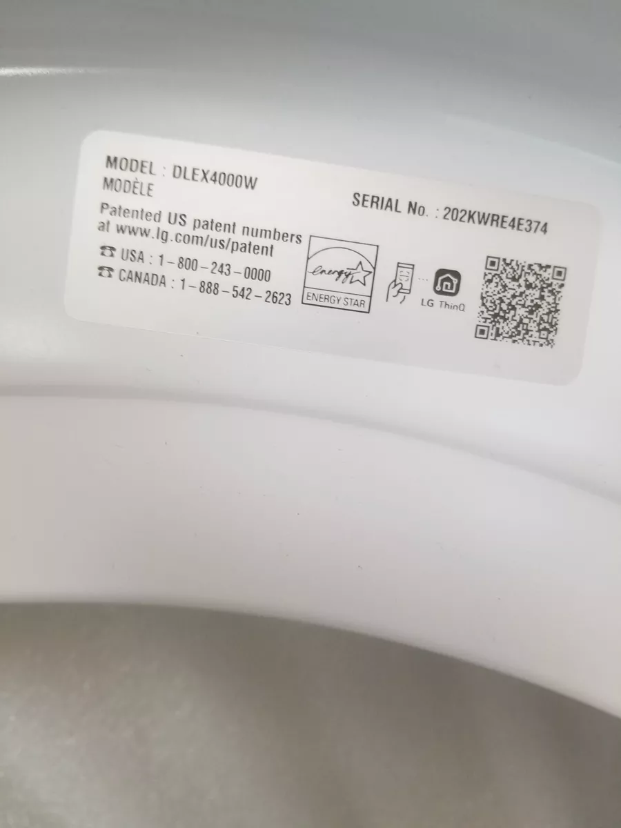 ACQ72301034 ORIGINAL LG DRYER COVER ASSEMBLY DLEX4000W