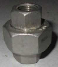 Steel 304 Pipe Fitting Union 1/4" Class 150 New Old Stock Unused