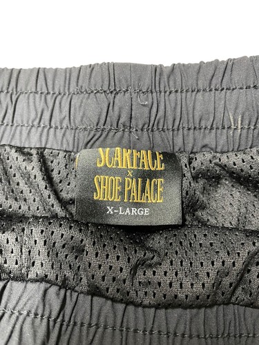 Scarface x Shoe Palace Mesh Shorts Size XL Embroidered Lined - Picture 5 of 9