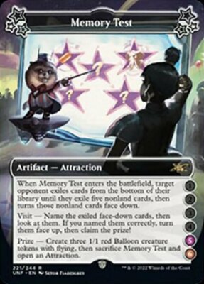 Memory Test (5-6) x1 - Unfinity - NM-Mint, English - Unfinity