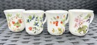 DUCHESS Set of 4 Coffee Mugs Fruits Berries England Bone China Gold Trim — photo 1