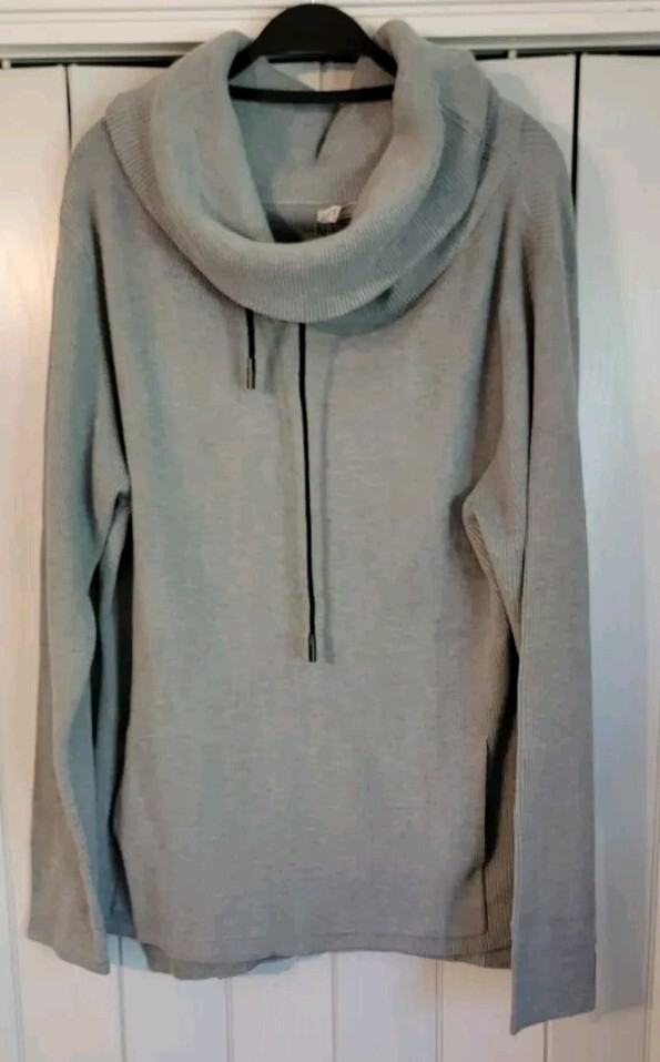 Coofandy Cowl Neck Sweater Mens L Gray Drawstring Casual Stylish Winter  Layers | eBay
