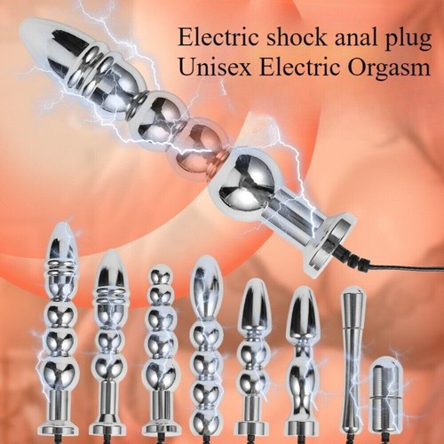 8 Tipo Electro E-Stim Pulso Plug Bola Mujer Hombre Entrenador Dispositivo Accesorios Nuevo - Imagen 3 de 24