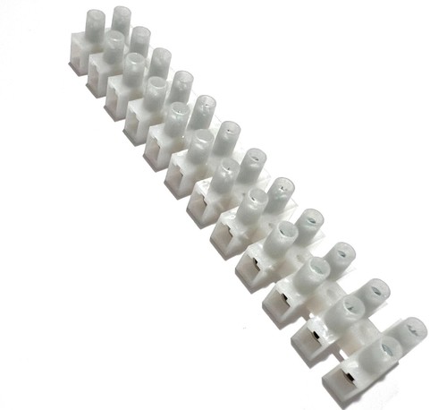 12 Position 24 Contact Terminal Block 30 Amp 300V HVAC Panel Mount ES1200/12DSFB - Picture 27 of 47